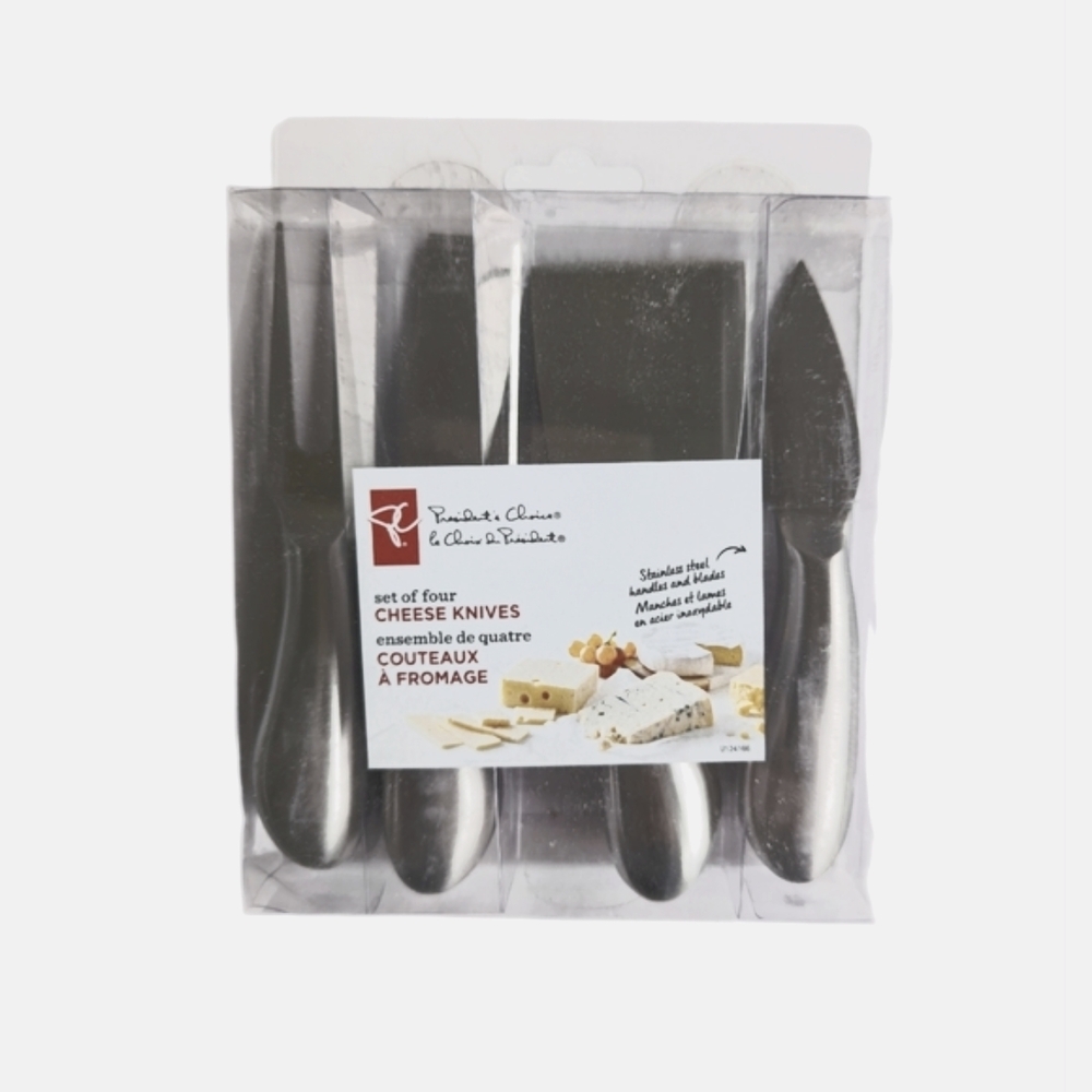 (3 for $20) 4 Cheese Knives Set - President's Choice - Stainless